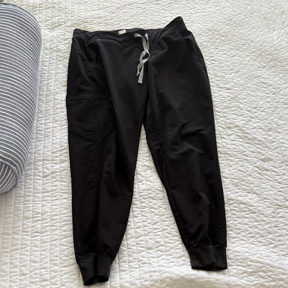 Figs Black Jogger Pants
